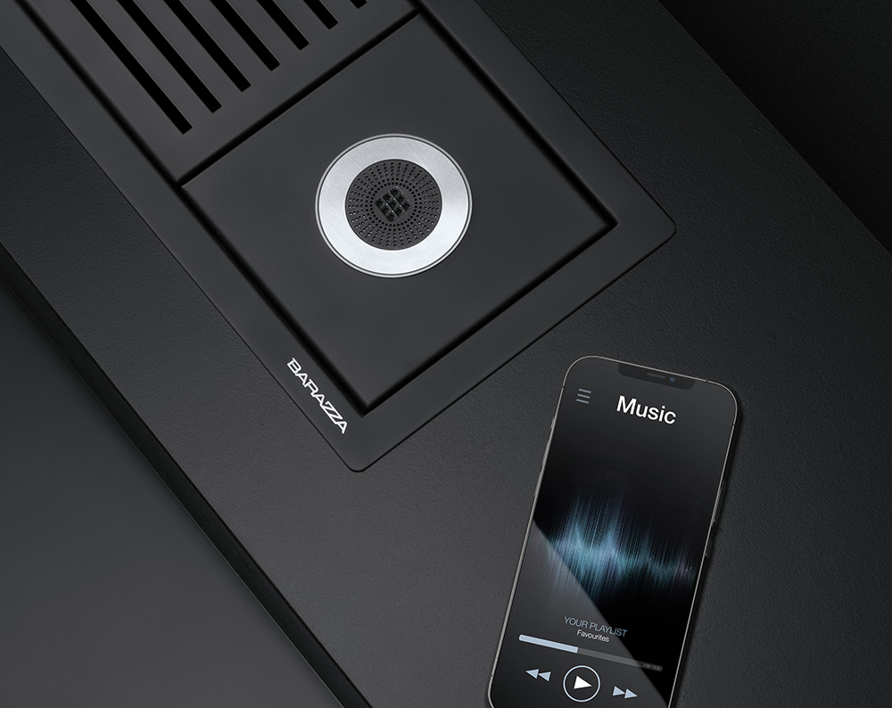 CANALES EQUIPADOS ALTAVOZ BLUETOOTH DE ACERO INOXIDABLE AISI 304