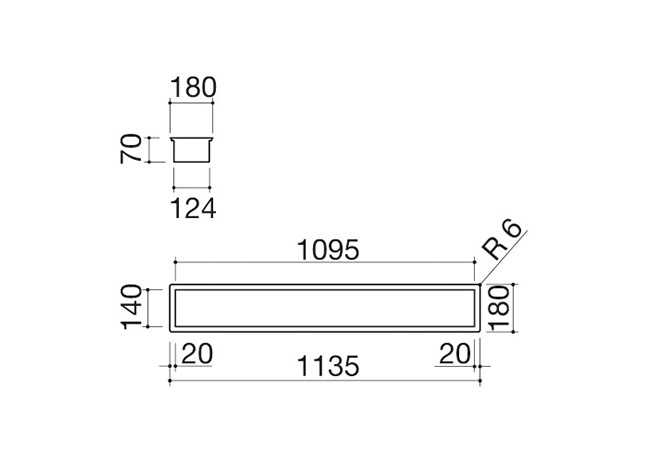 Technisches Datenblatt - Zubehörkanal H.7 120 Einbau und flächenbündig