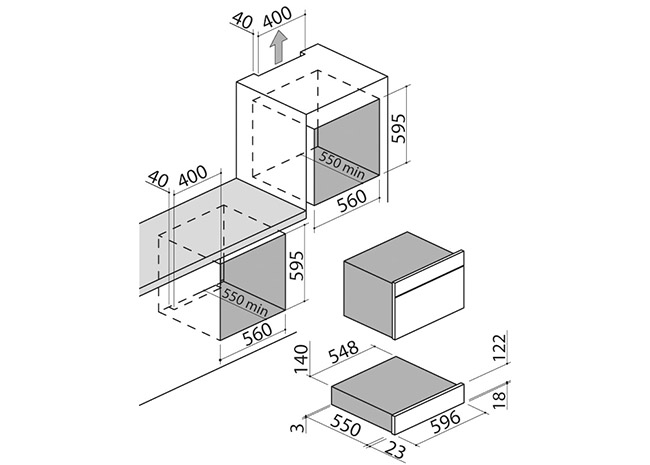 Technical Sheet - Icon Steel built-in vacuum sealer drawer