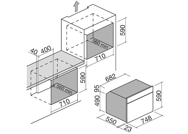 Technisches Datenblatt - Backofen Icon X Einbau 75 