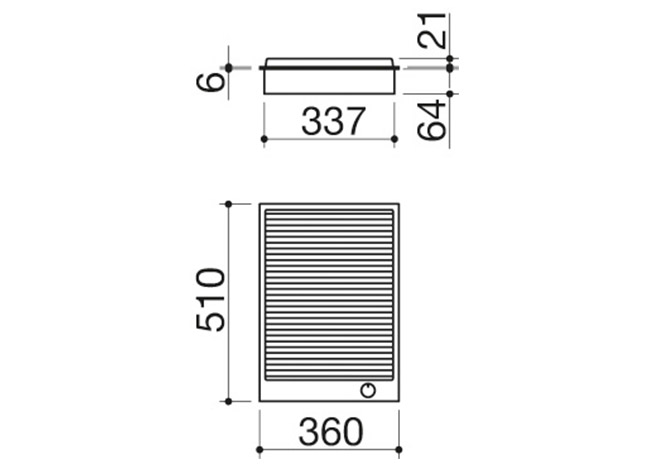 Fiche technique - Table de cuisson B_Free à encastrement de 36 barbecue