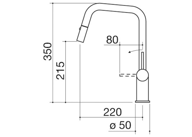 Fiche technique - Mitigeur Evo Douchette avec douchette extractible avec double distribution