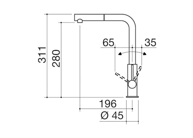 Technisches Datenblatt - Mischbatterie Officina Dusche 316