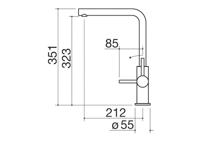 Ficha técnica - Grifo mezclador Steel One