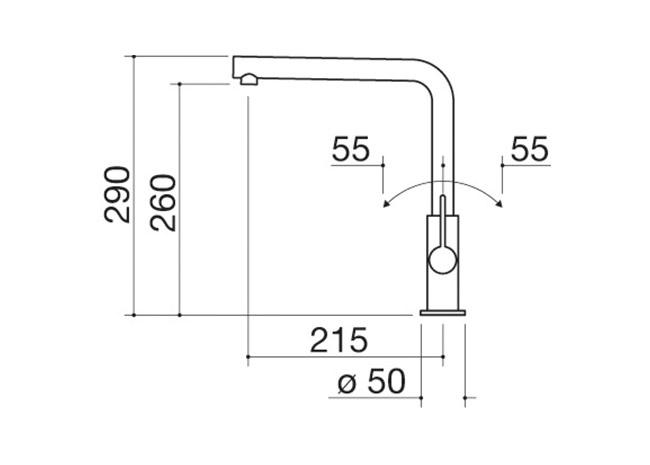 Fiche technique - Mitigeur Unique Two