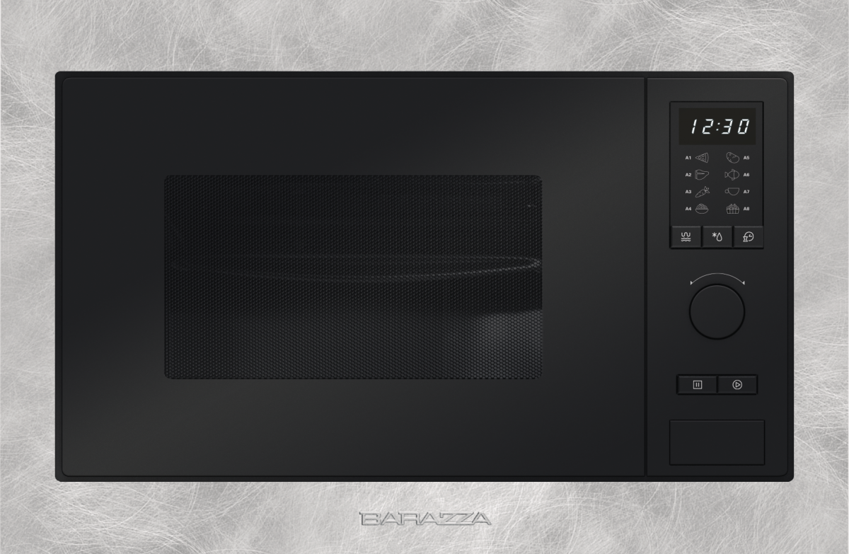 Forno microonde da incasso - MICROWAVE, OTHER COLLECTIONS - Microwaves,  Ovens, Vintage stainless steel/ Black - Barazza srl