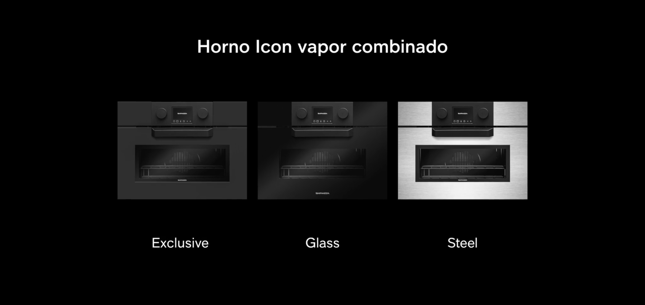 Horno Eléctrico de vapor combinado Barazza Icon Exclusive, 60 cm